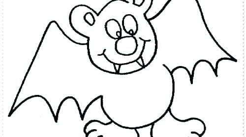 500x280 Wildlife Colouring Pages With Bat Colouring Page 2 Coloring Pages