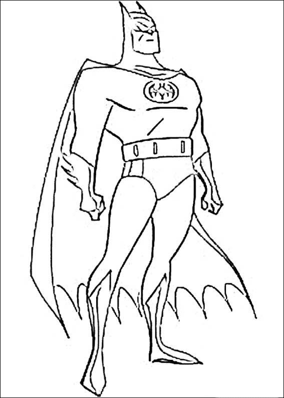 567x794 Batman Fargelegging For Barn. Tegninger For Utskrift Og