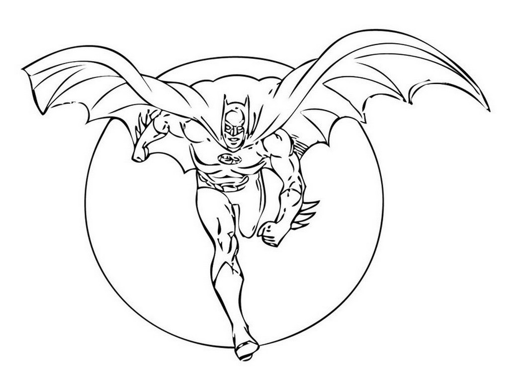 1048x749 Coloring Page Batman Flying Wings 541395 Coloring Pages For Free
