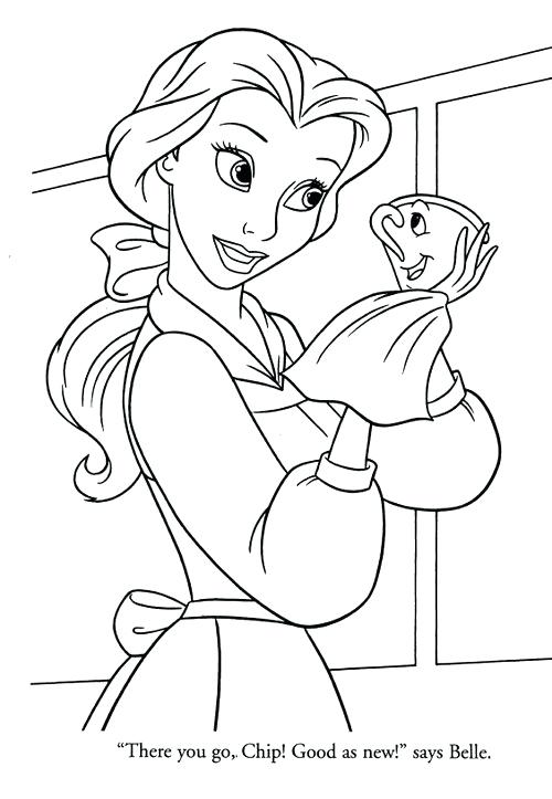 500x723 Amazing Baby Disney Princess Coloring Pages Or Baby Princess Belle