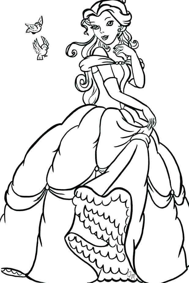 618x924 Remarkable Coloring Pages Of Ariel Baby Belle Coloring Pages