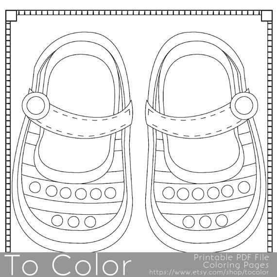570x570 Line Drawings Of Baby Shoes