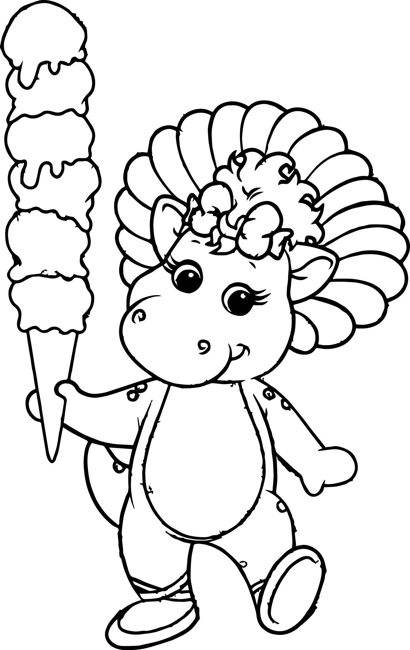 1413x2238 Baby Bop Coloring Page Coloring Page Pedia Beauteous Pages Fair