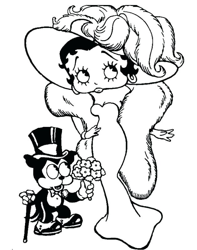 629x796 Betty Boop Colouring Pages Online Baby Bop Coloring Pages Baby Bop