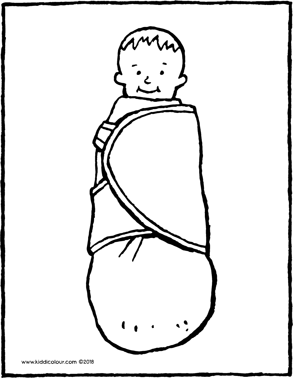 1240x1600 Swaddled Baby