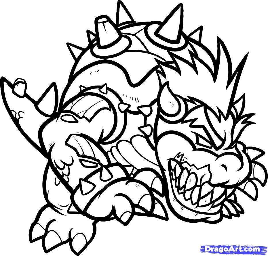 931x891 Bowser Coloring Pages Baby Page Free Printable