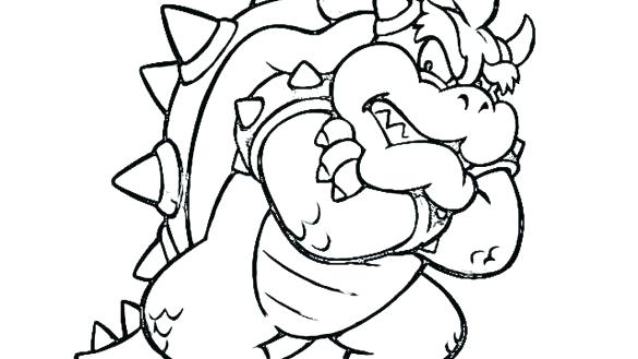 585x329 Bowser Coloring Pages Coloring Pages Page Sheets Jr Mario Bowser