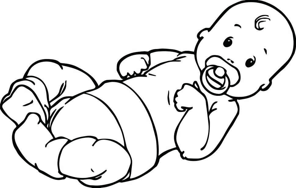 970x618 Baby Boy Coloring Pages Books Also Simple Page And For Top Popular