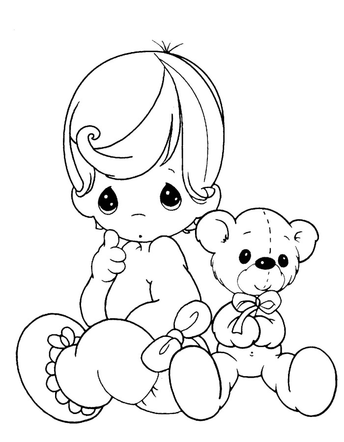 700x900 Baby Angel Coloring Precious Moments Babies Pages