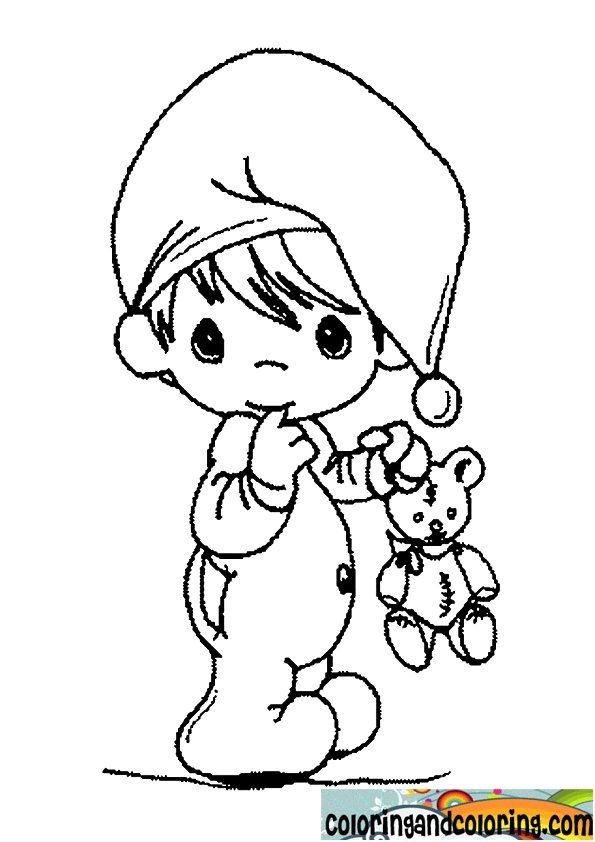595x842 Precious Moments Baby Boy Coloring Pages