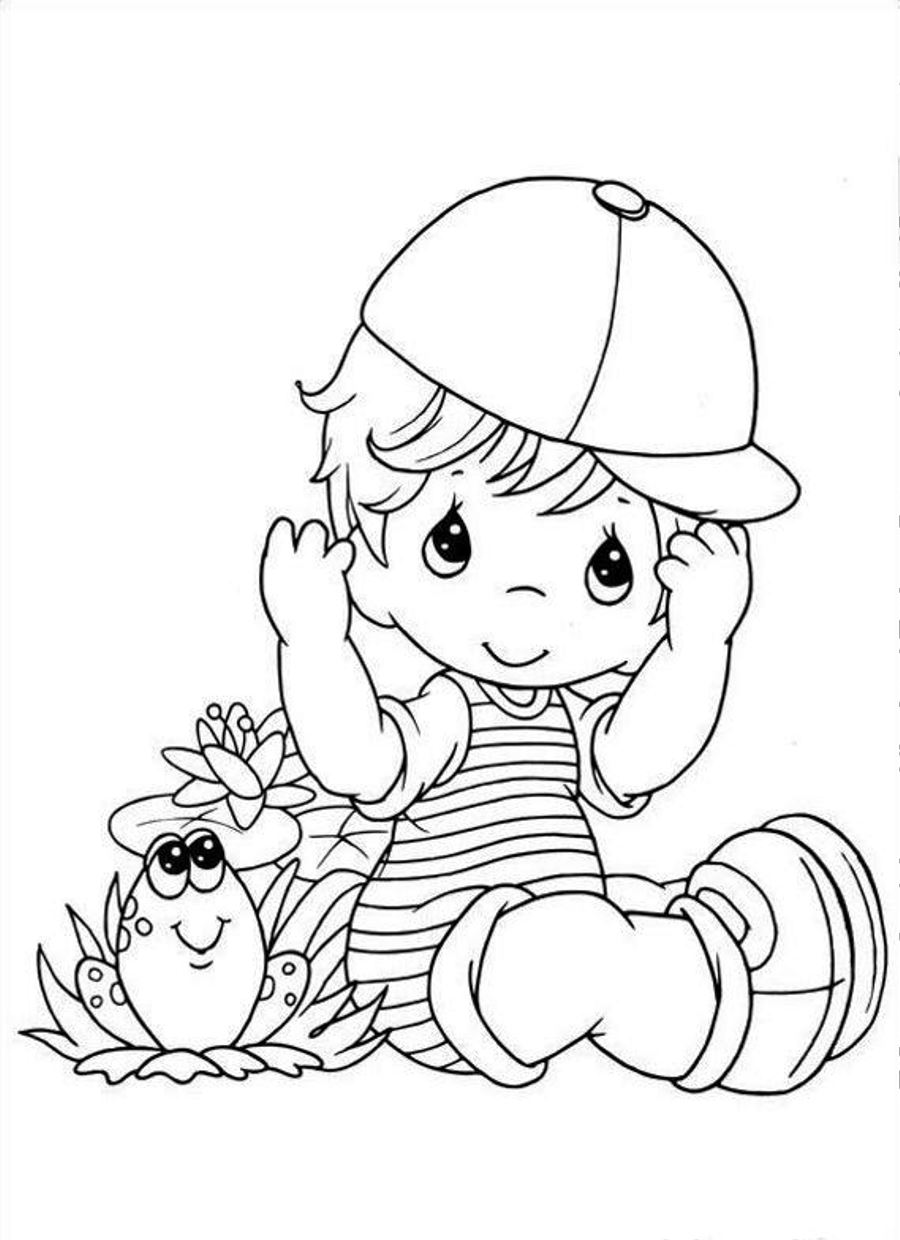 900x1240 Baby Boy Coloring Pages