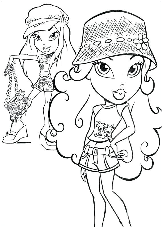 567x794 Bratz Color Pages Baby Bratz Coloring Pages Online