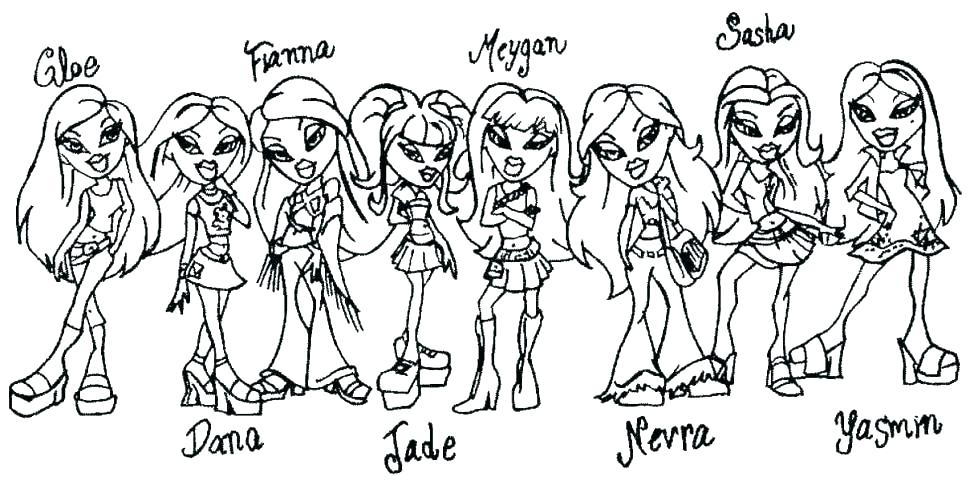 970x481 Bratz Coloring Pages Coloring Coloring Book And Coloring Pages