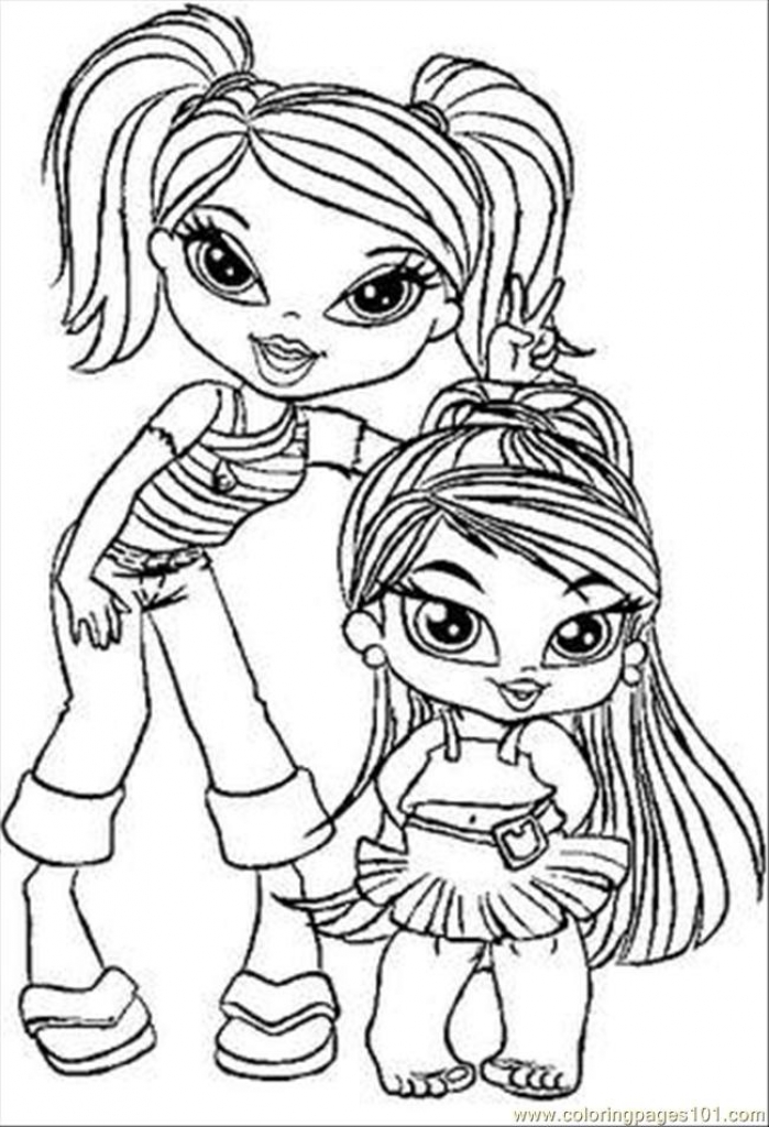 699x1024 Baby Bratz Coloring Pages