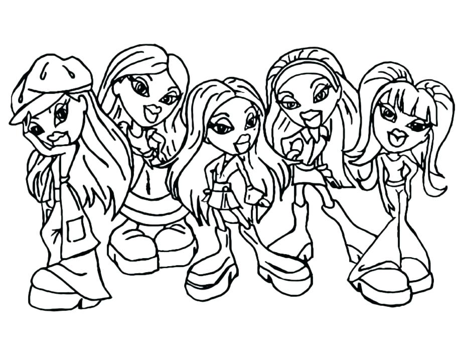 909x707 Coloring Pages Bratz Coloring Pages Jade Baby Bratz Coloring Pages