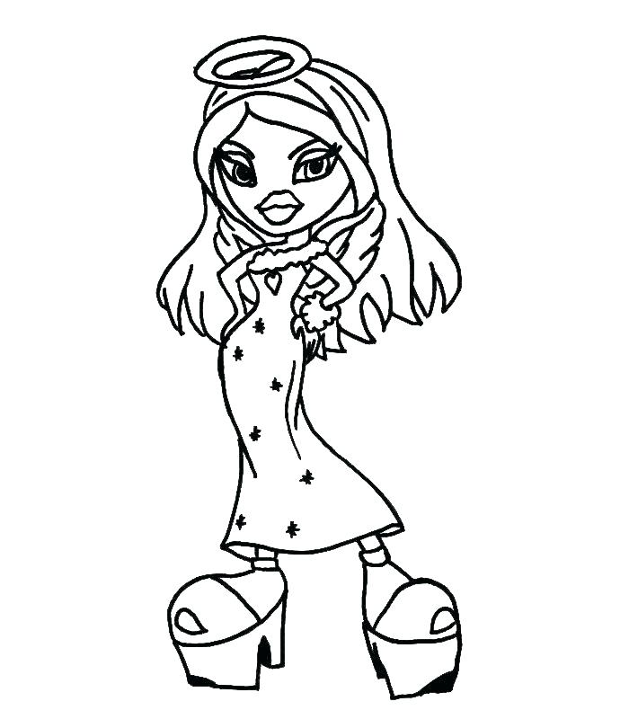 700x800 Bratz Coloring Games