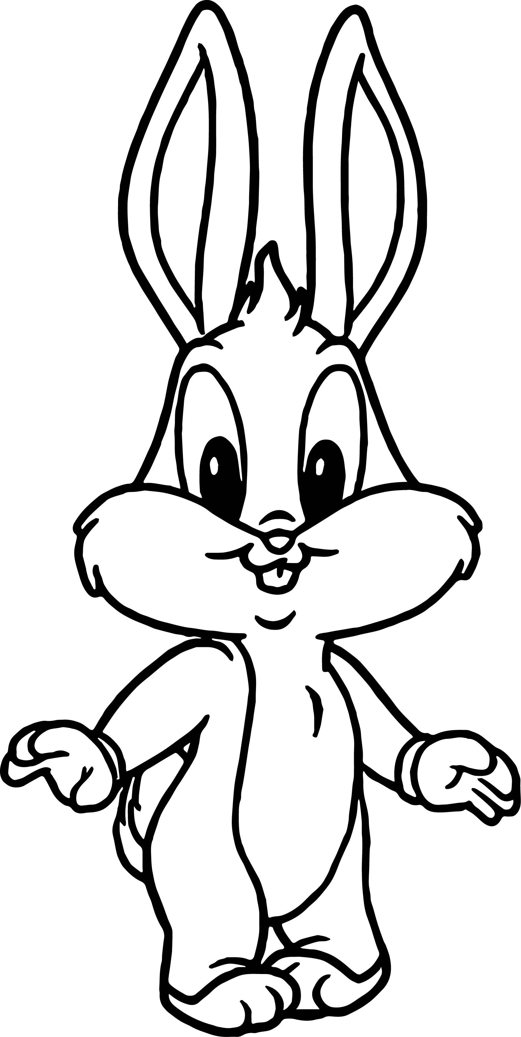 1805x3590 Best Funny Baby Bugs Bunny Coloring Page Wecoloringpage Of Styles