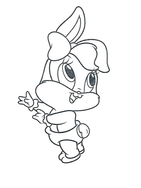 Baby Bunny Coloring Pages