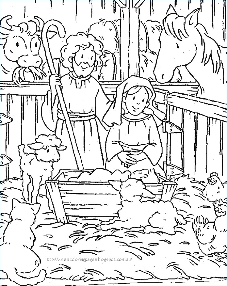 736x928 Baby Jesus Christmas Coloring Pages Printable