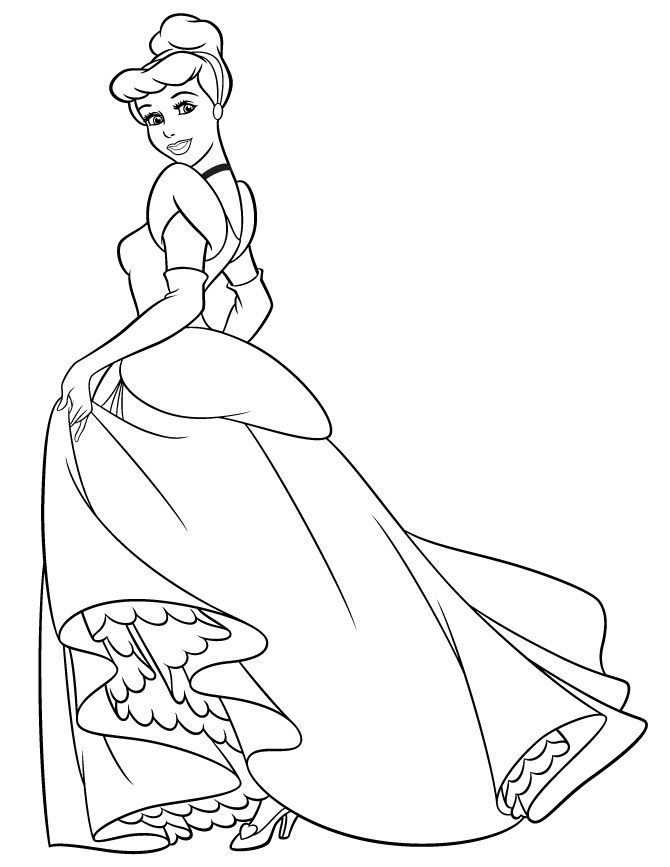 670x867 Cinderella Coloring Pages To Print