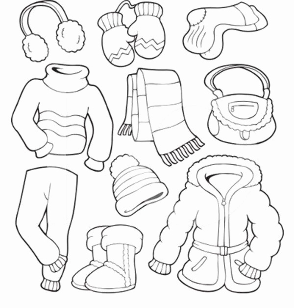 Baby Clothes Coloring Pages