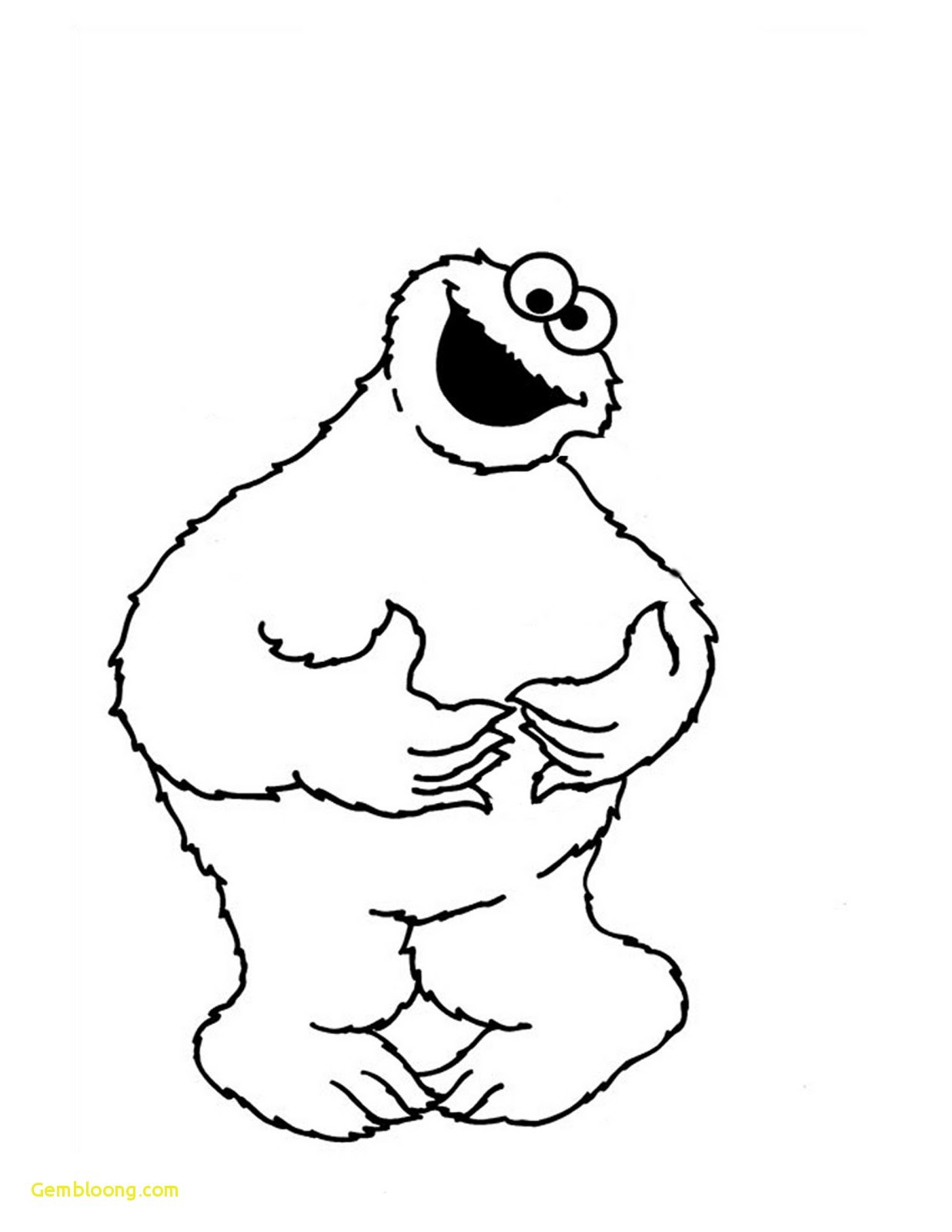 1237x1600 Cookie Monster Coloring Pages Baby Sitting Page Free Printable