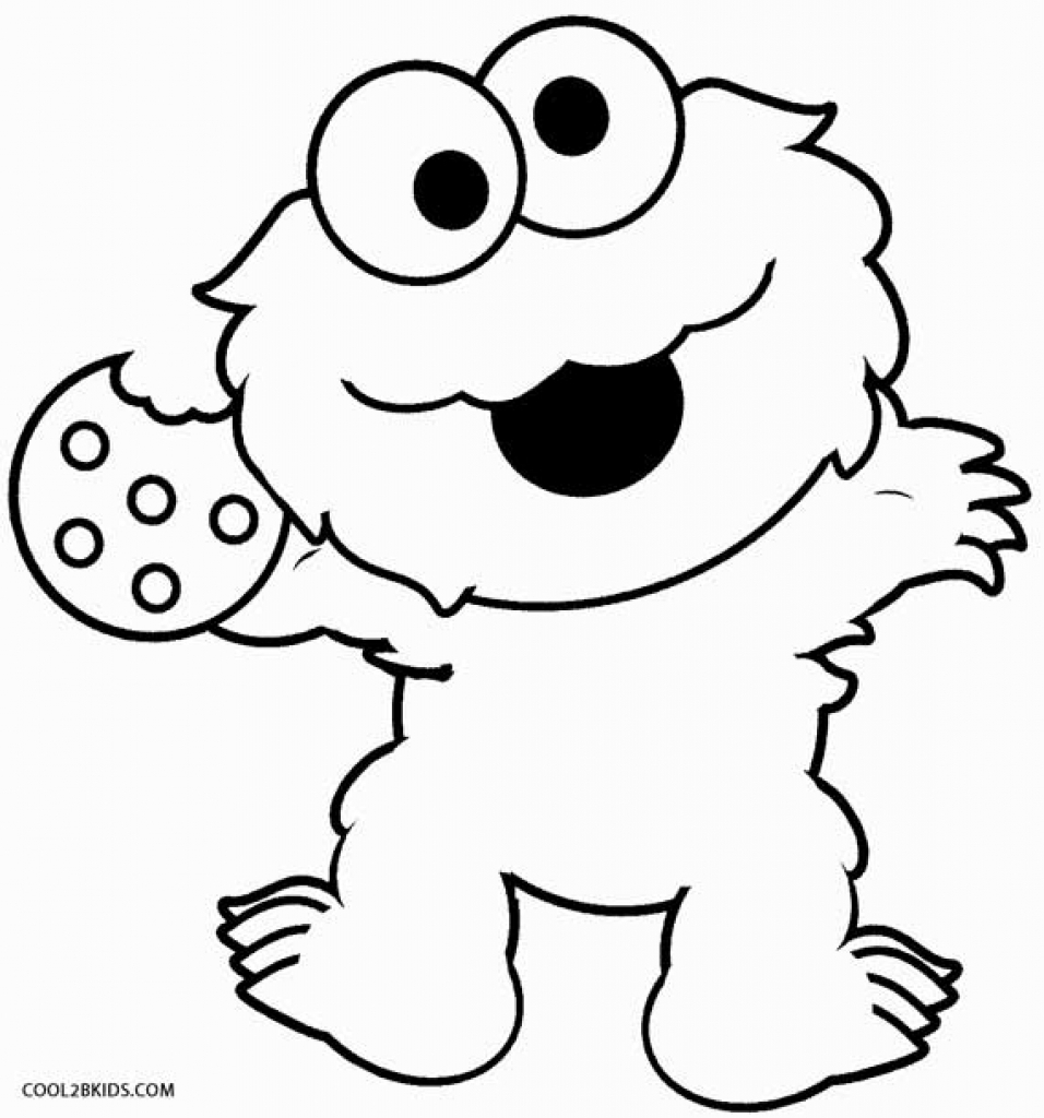 956x1024 Cookie Monster Coloring Pages Printable Free Newyork