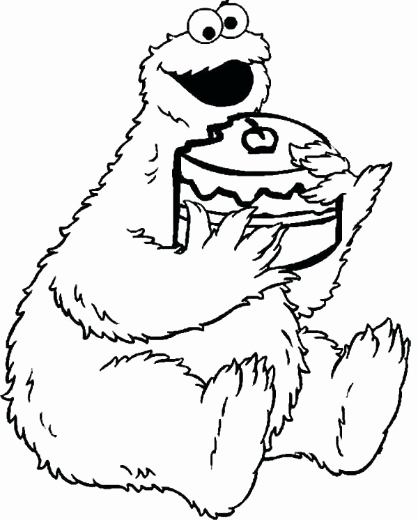 600x746 Monster Coloring Book Cookie Mon Coloring Pages Marvelous Baby