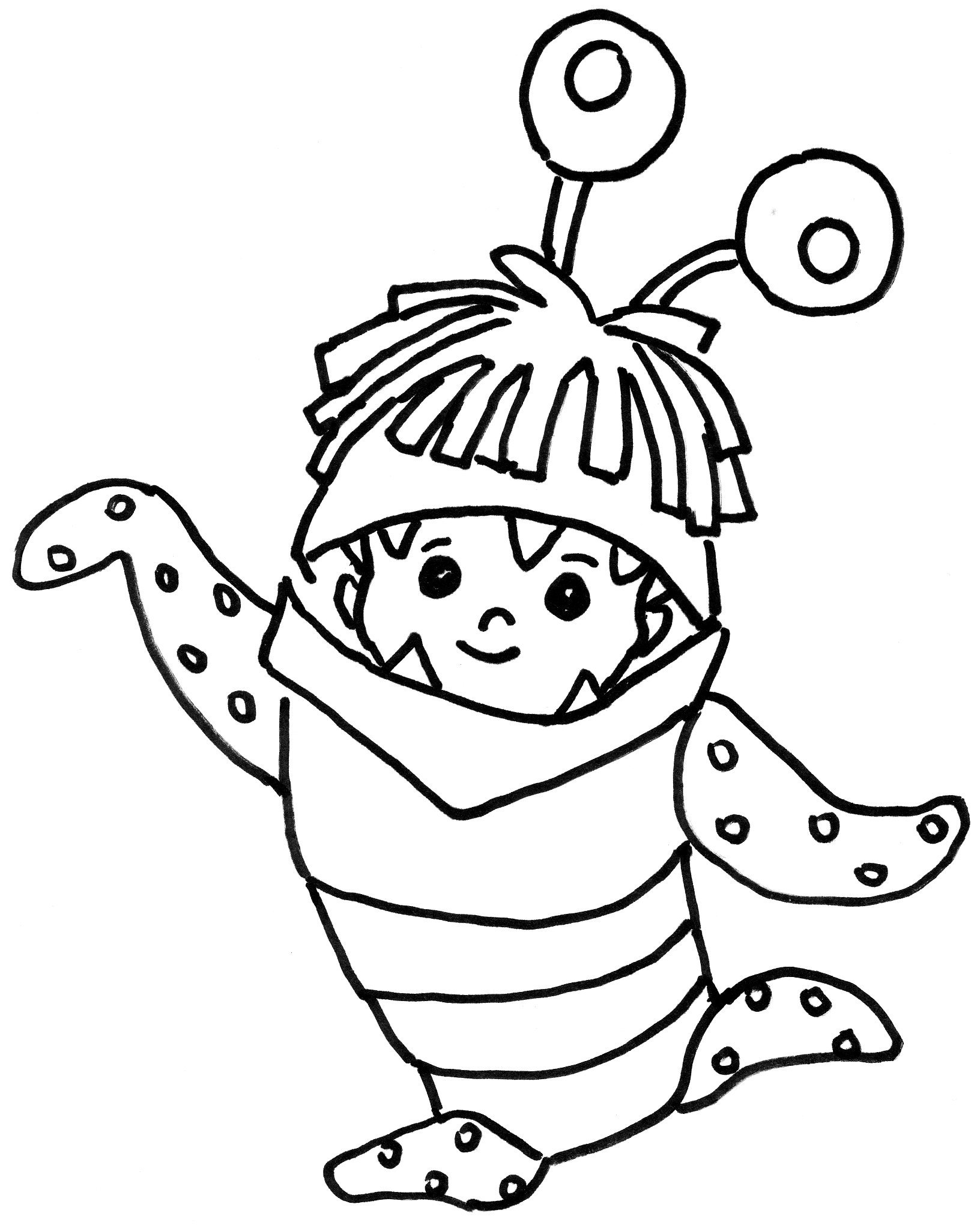 1632x2040 Monsters Inc Coloring Pages