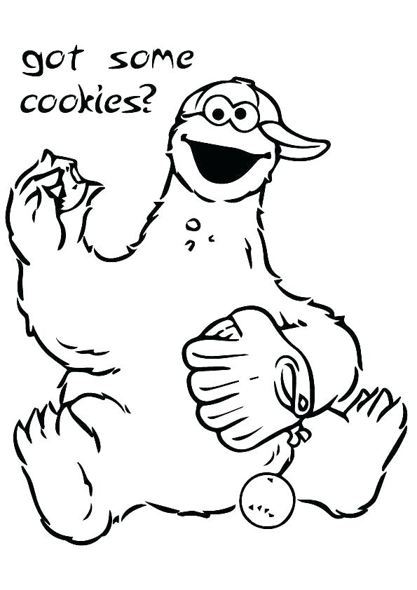 595x842 Printable Monster Coloring Pages Cookie Monster Coloring Book