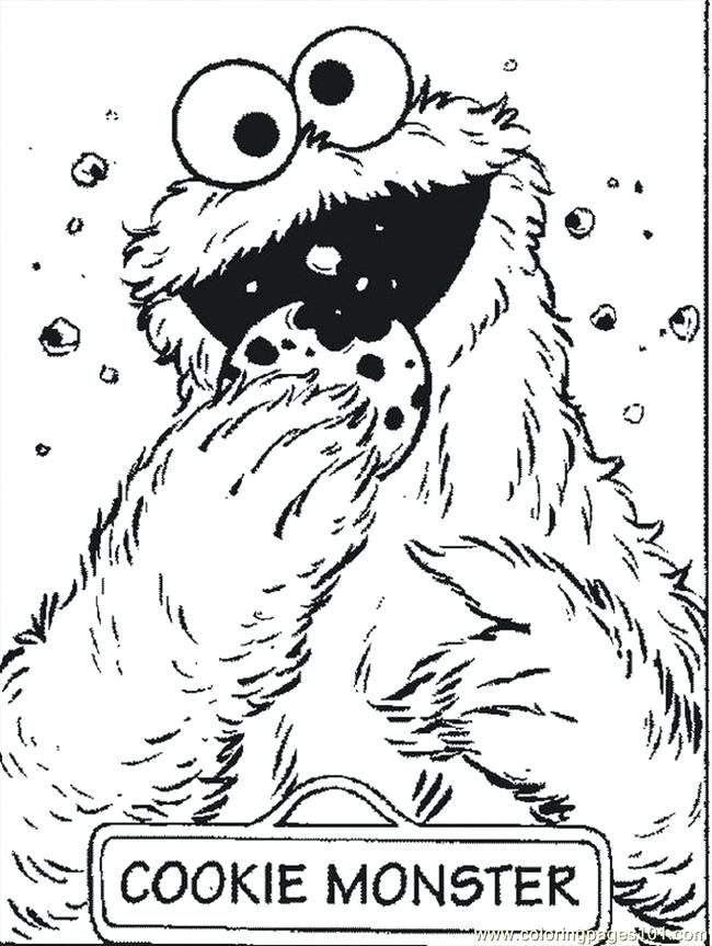 650x863 Sesame Street Coloring Pages Grover Character Big Bird Page Color