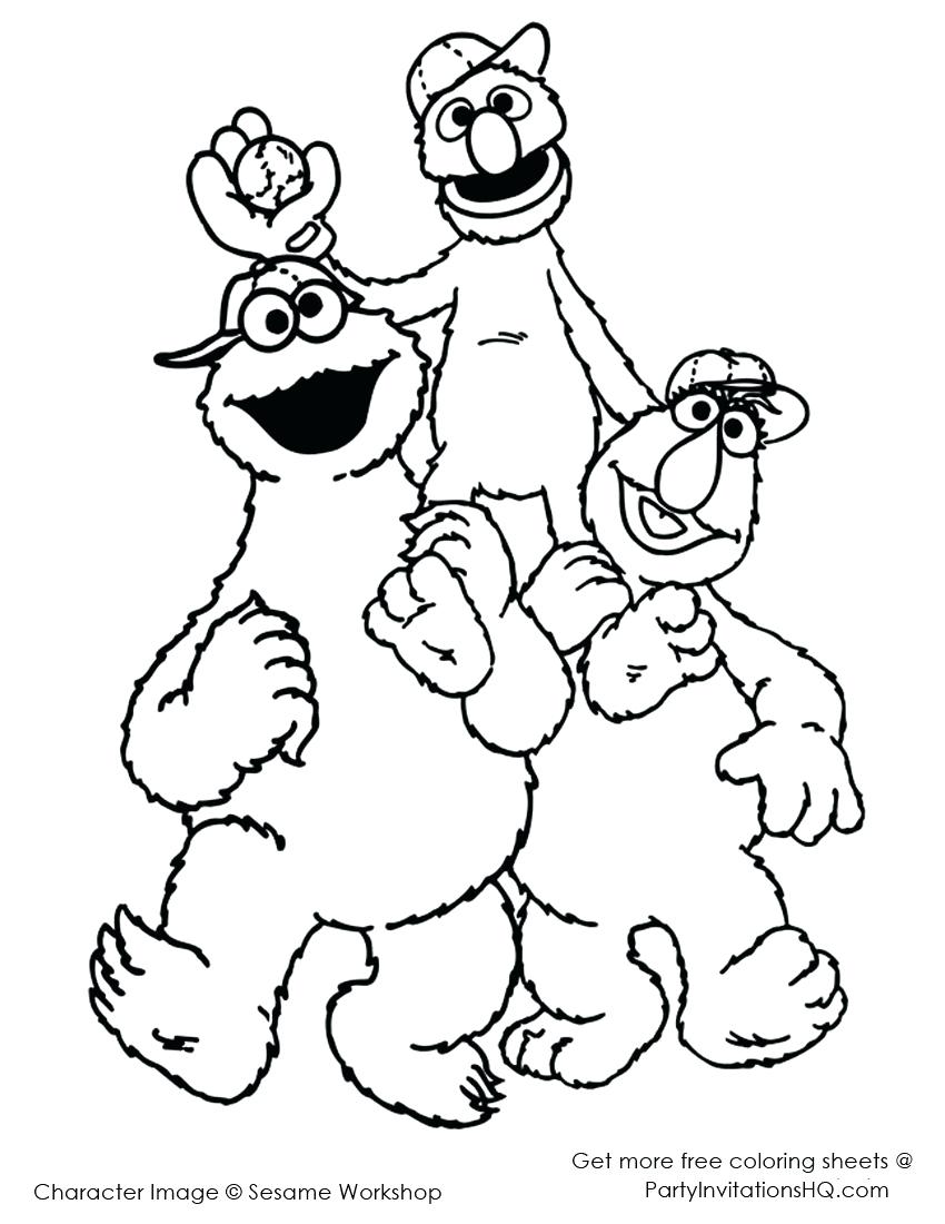 850x1100 Coloring Page ~ Cookie Monster Coloring Pages Marvelous Baby