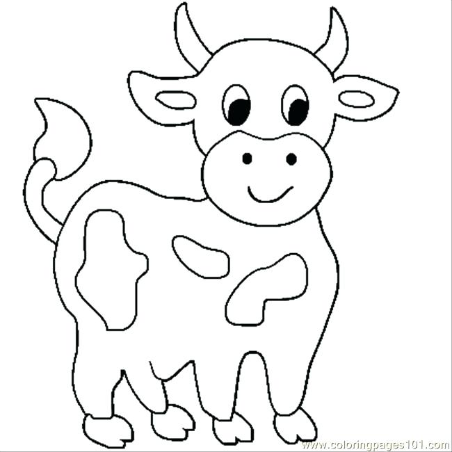 650x650 Baby Coloring Pages Online Printable Sheets Of A Cow Super Cute