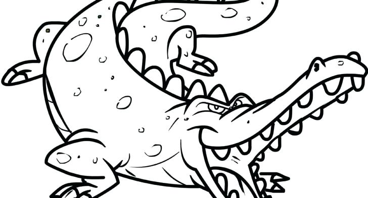 728x393 Baby Crocodile Colouring Pages Alligator Coloring Page Free
