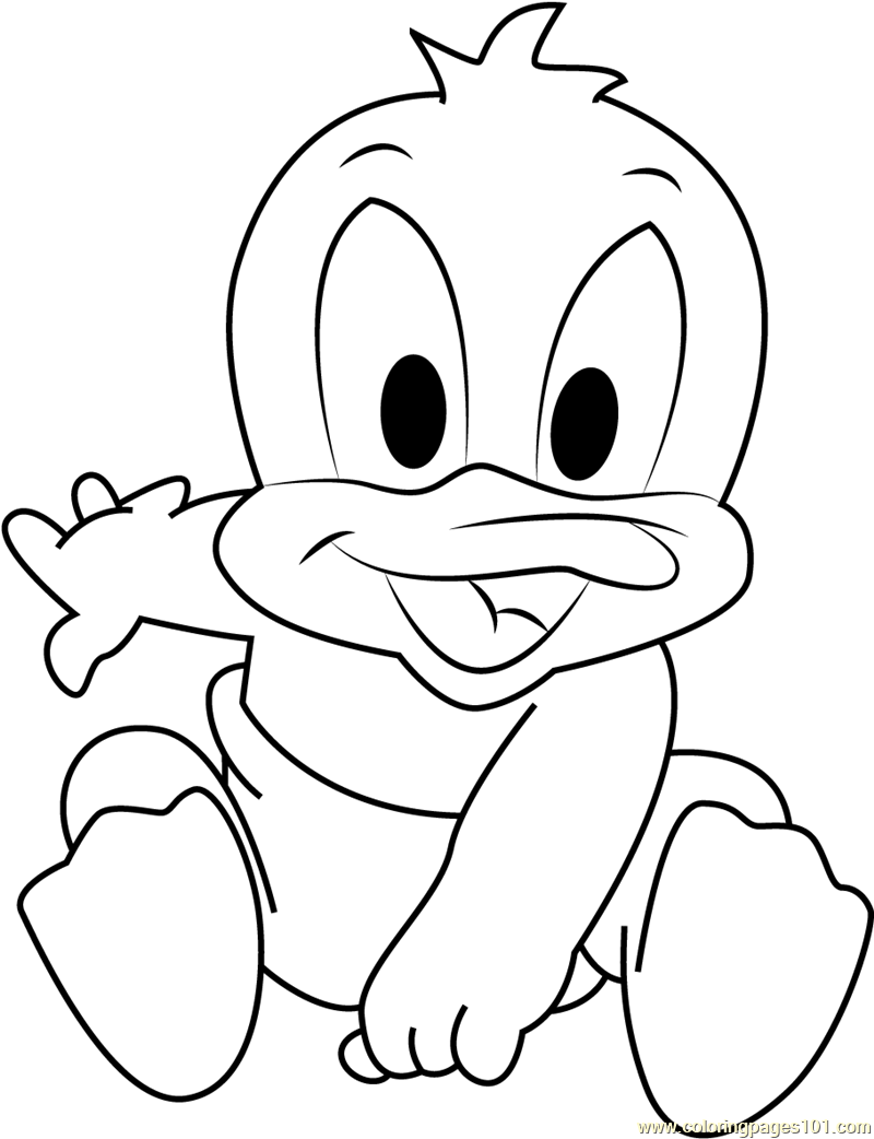 Baby Daffy Duck Coloring Pages