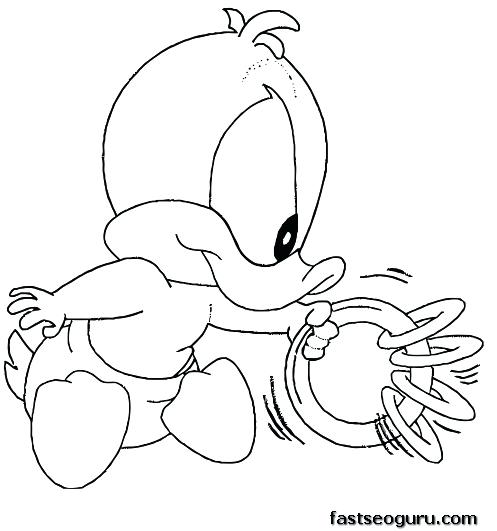 497x531 Daffy Duck Coloring Pages Tunes Baby Daffy Duck Coloring Pages