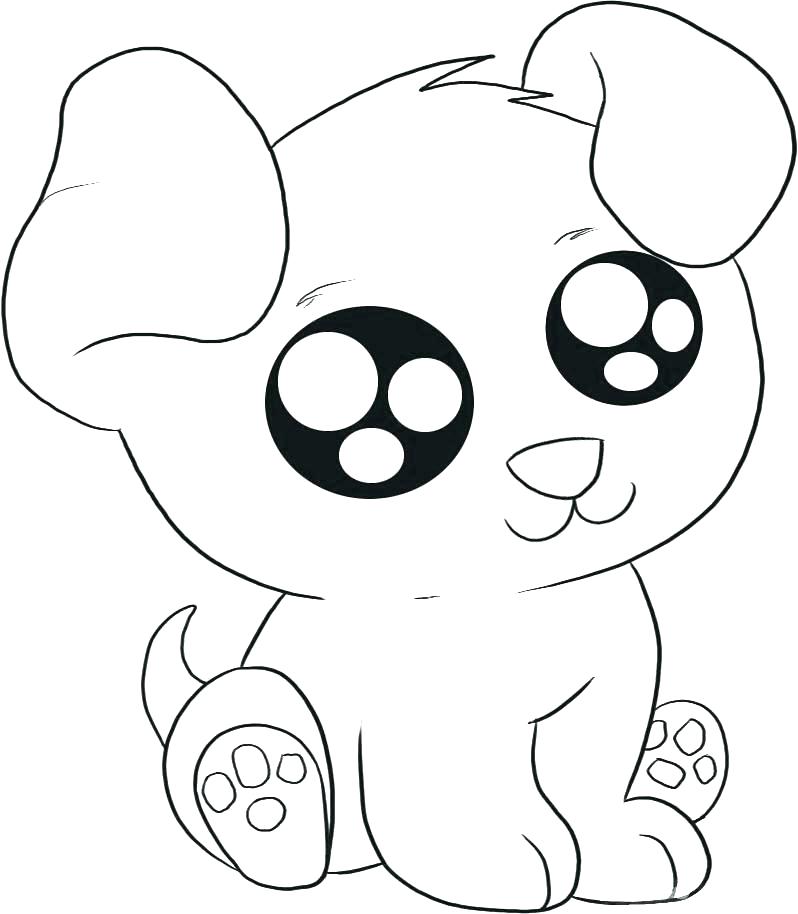 798x914 Cute Cartoon Dog Coloring Pages