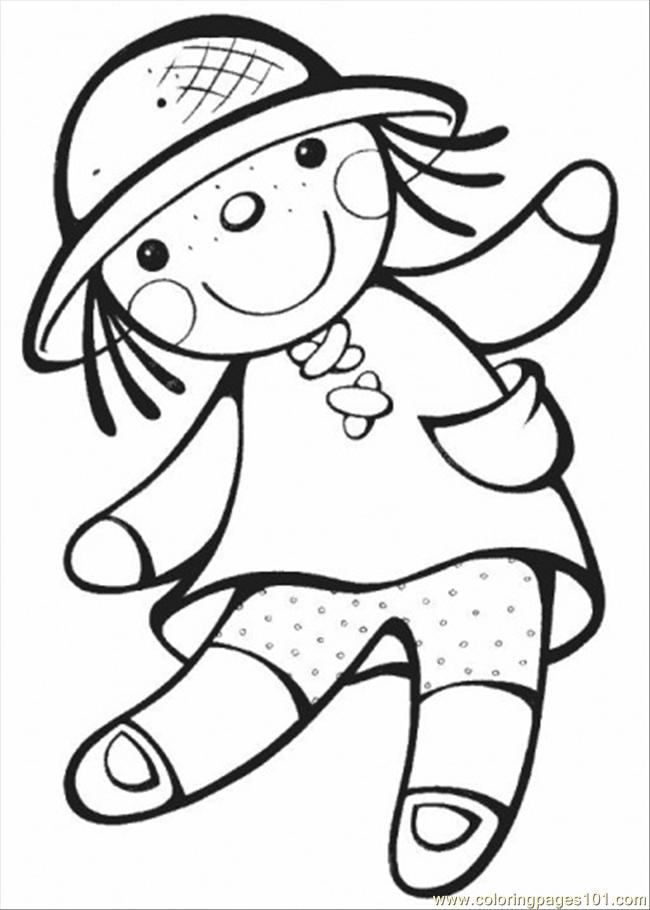 650x910 Doll Coloring Pages