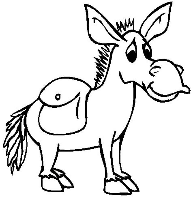 640x653 Mule Coloring Pages