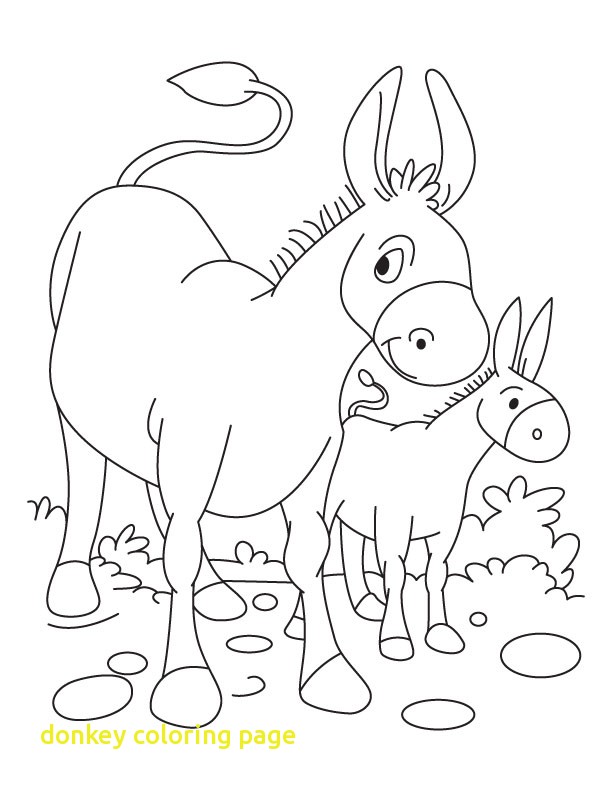 612x792 Donkey Coloring Page 05 Free Pages Throughout Prepare 8