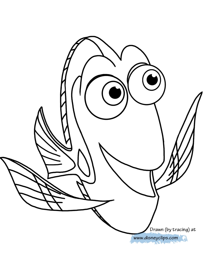 Baby Dory Coloring Pages