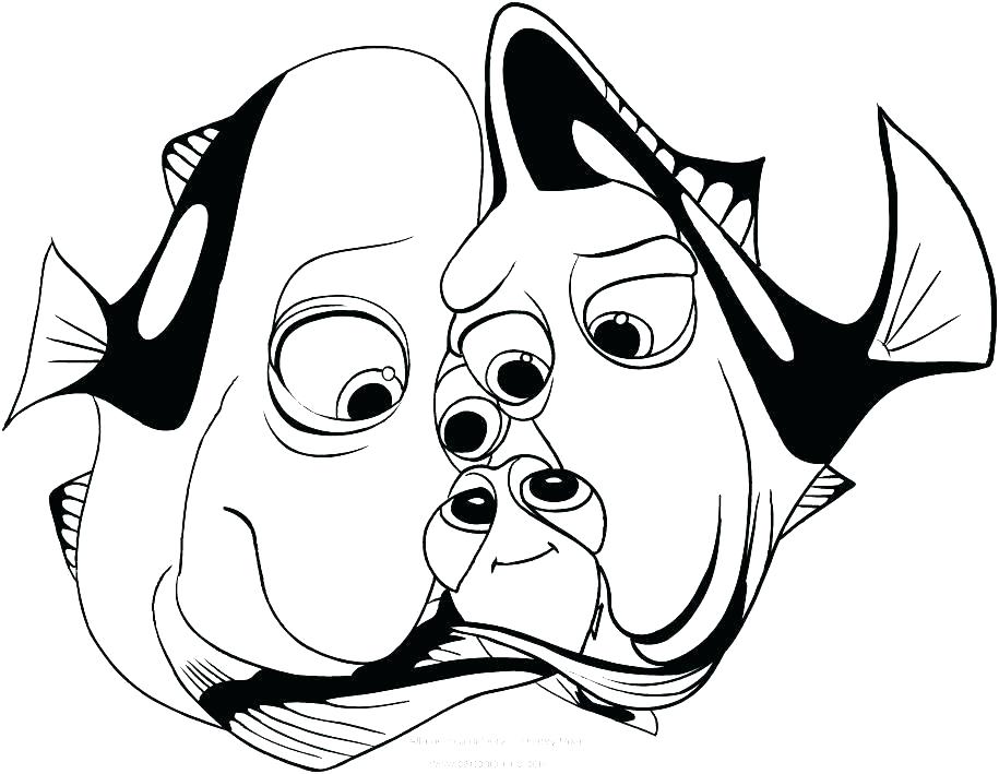 915x709 Dory Fish Coloring Dory Fish Coloring Dory Coloring Pages Dory