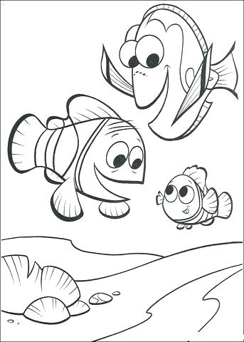 343x480 Marlin Dory Coloring Page From Finding Category Finding Marlin
