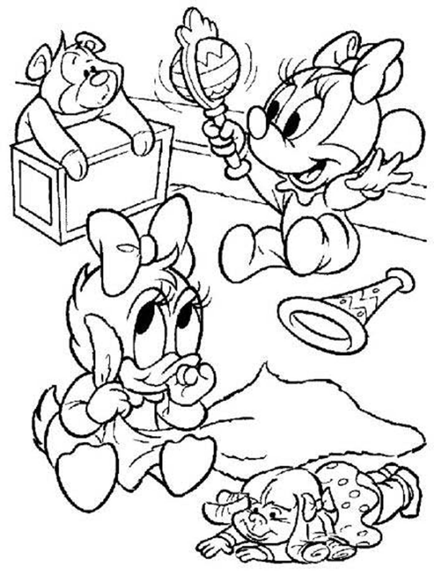 Baby Duck Coloring Pages