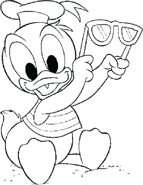 500x647 Awesome Donald Duck Coloring Page Baby Duck Coloring Pages Baby