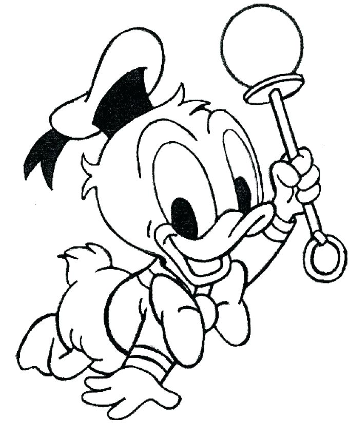 680x851 Donald Duck Coloring Page