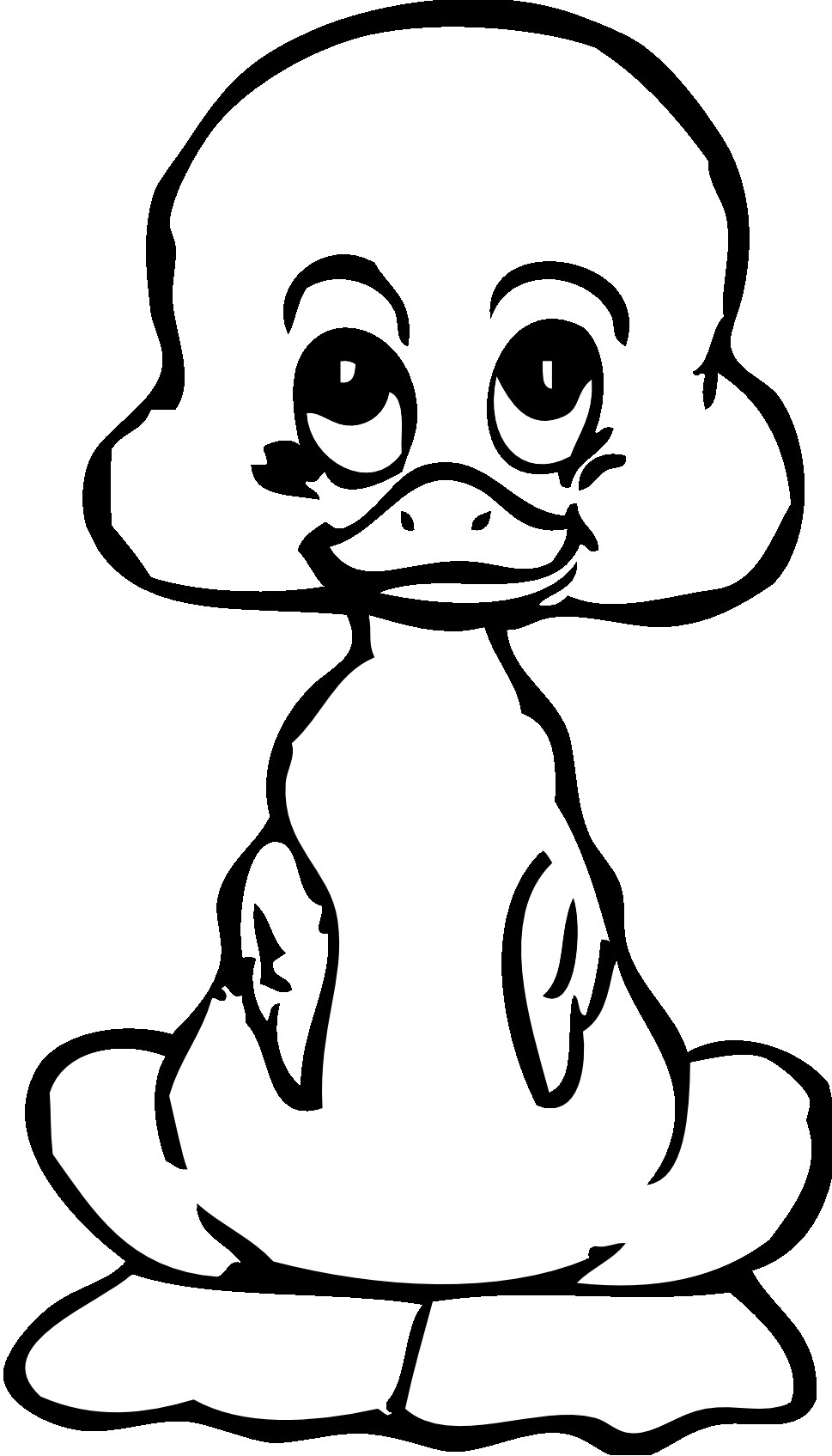 969x1695 Coloring Pages Baby Ducks Copy Duck Clipart Coloring Page Pencil