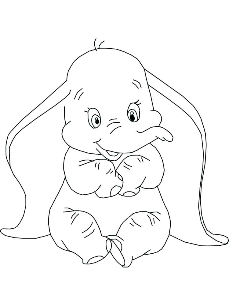 Baby Dumbo Coloring Pages