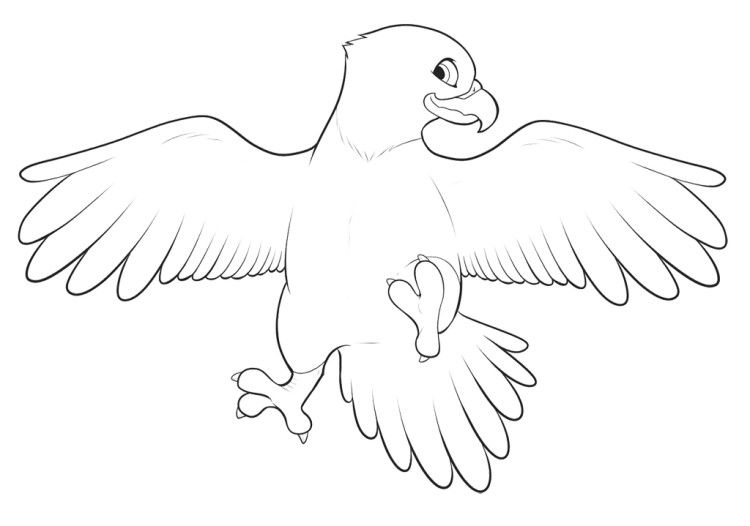 750x526 Cute Baby Eagle Coloring Pages Kids Coloring Pages