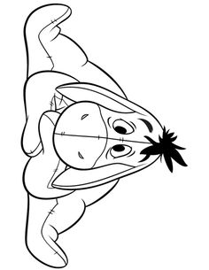 236x305 Cute Eeyore Cartoon Coloring Page Printable Disney Coloring